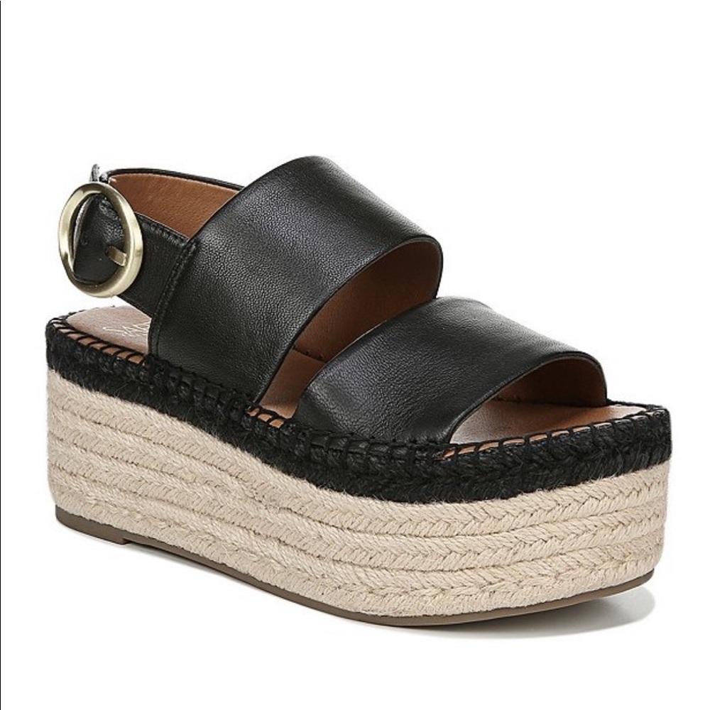 Franco Sarto espadrille platform sandals